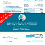 American Water Fake Utility bill template