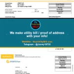 Canada Fake Utility bill template