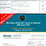 Canada Fake Utility bill template