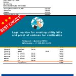 Germany Fake Utility bill template