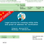 Michigan Fake Utility bill template