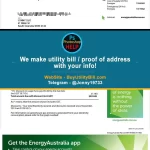 australia Fake Utility bill template