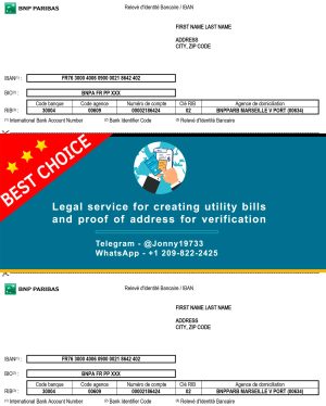 Luxembourg Fake Utility bill template