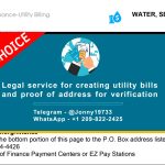 Illinois Fake Utility bill template