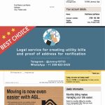 Australia Fake Utility bill template