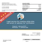 VIETNAM Fake Utility bill template