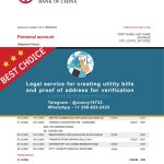 China Fake Utility bill template